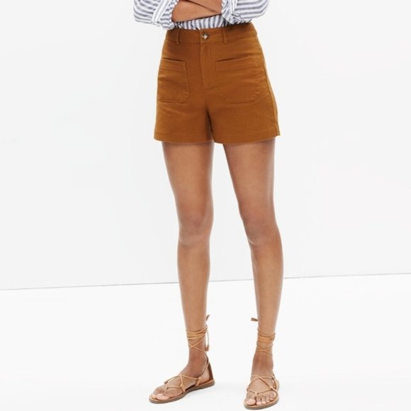 Madewell Pants - NWT Madewell Monroe High Rise Rust Brown Shorts 10